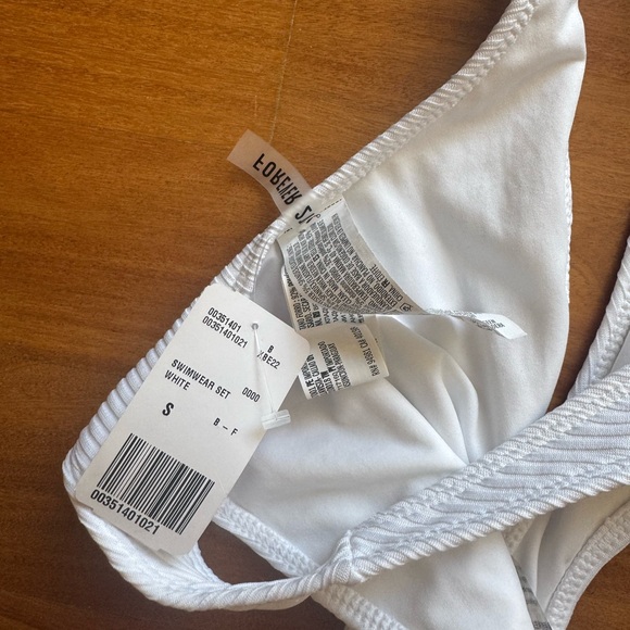 White Ribbed Bikini Bottom - Picture 3 of 5